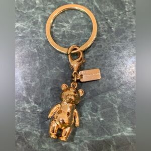Coach Teddy Bear Keychain or Purse Charm